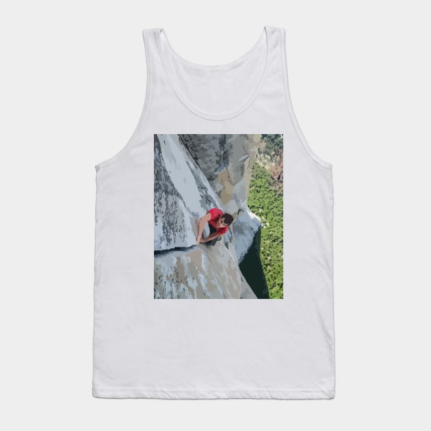 Alex Honnold Free Solo El Cap Painting Tank Top by gktb